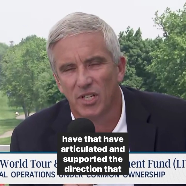 "Their loyalty will be rewarded." Commissioner Jay Monahan on the players who have stayed with the PGA TOUR.