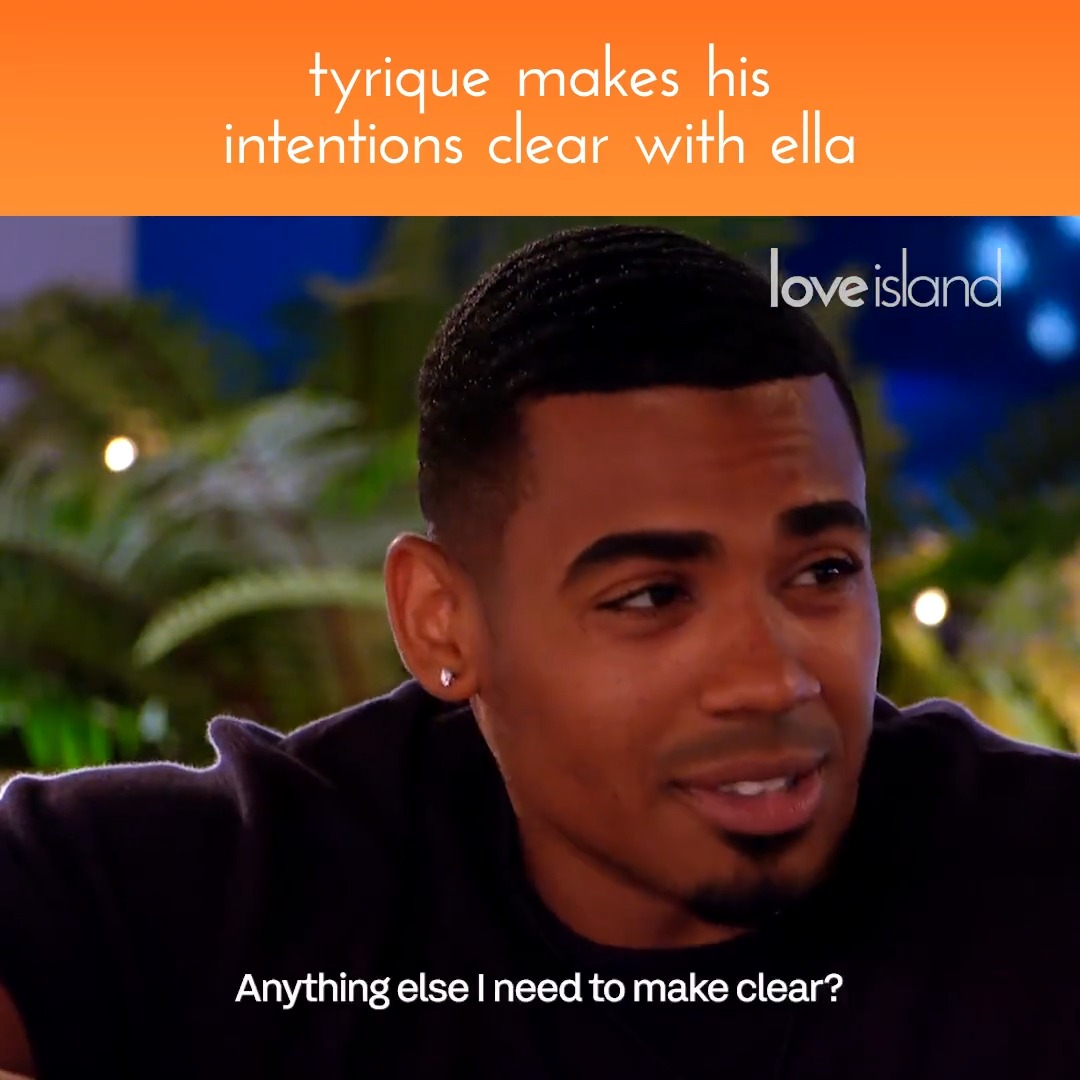 Our second smooch of the Series! Go onnnn Tyrique and Ella #LoveIsland