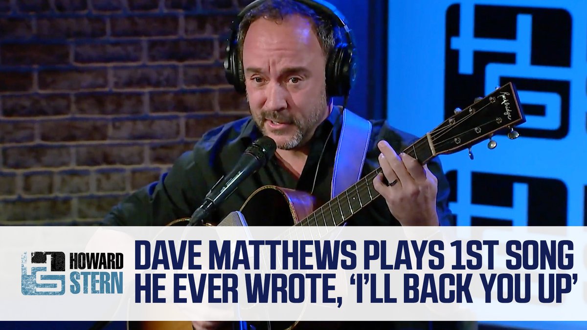 Dave Matthews breaks into “I’ll Back You Up,” the first song he ever wrote, while talking to Howard Stern. Stream the full interview with the Dave Matthews Band frontman now on SiriusXM!