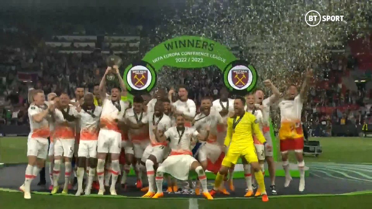West Ham are 2023 UEFA Conference League champions!! ⚒️ #UECLfinal