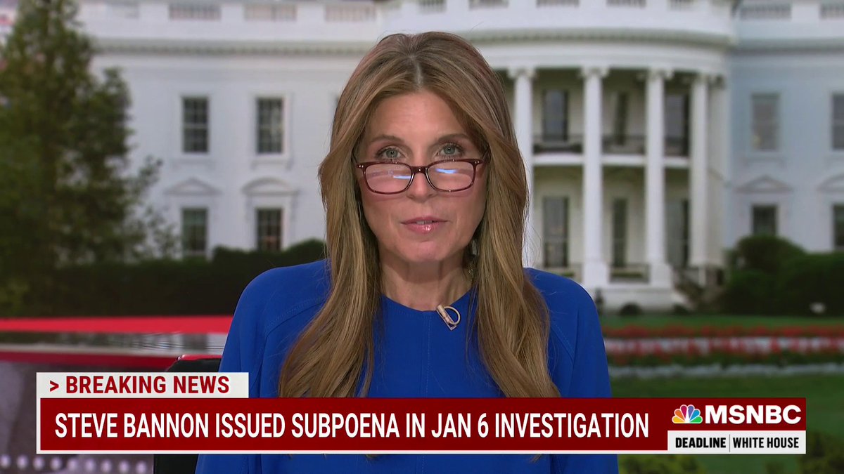 BREAKING: Former Trump White House official Steve Bannon has been subpoenaed by a federal grand jury in Washington, D.C., in connection with special counsel Jack Smith’s Jan. 6 investigation and Trump’s efforts to stay in office, according to NBC News sources.