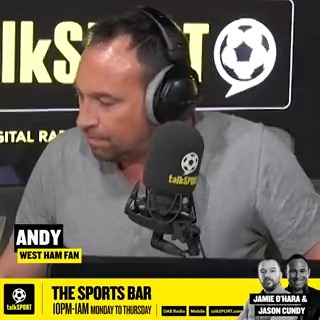 ⚒️ “We’ve had a more successful season than Arsenal. What did Arteta win?” 👀 “What have they won? As Simon Jordan would say, they’re the first losers.” Andy the #WHUFC fan claims they’ve had a better season than Arsenal Do you agree? 🤔