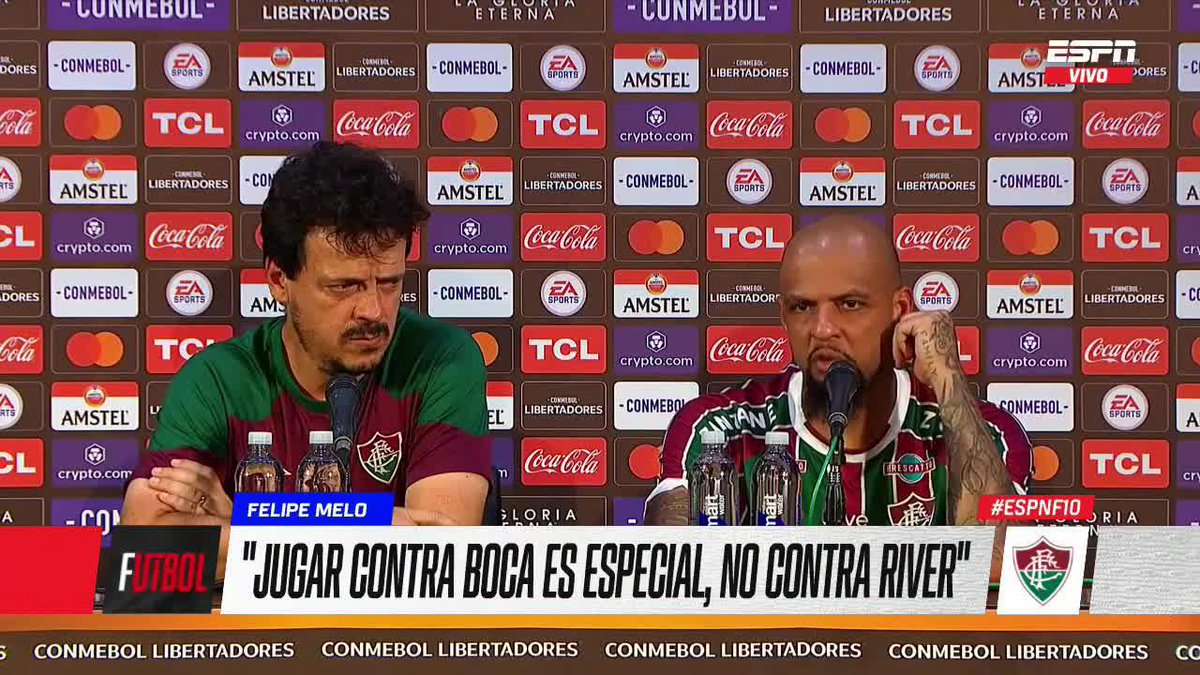 "ESPECIAL PARA MÍ ES JUGAR CONTRA BOCA, CONTRA RIVER DA IGUAL." En conferencia de prensa, Felipe Melo habló sobre lo que significó este partido. ESPN Fútbol Argentina 📺 #ESPNenStarPlus