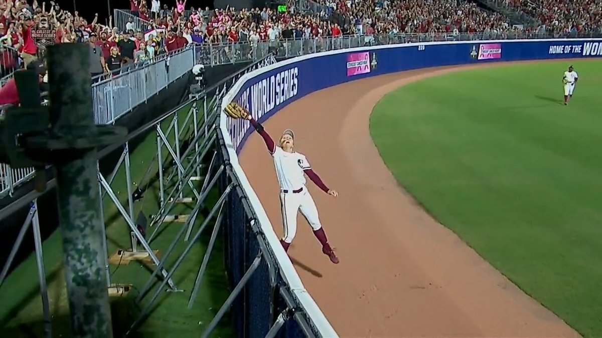 KALEY MUDGE, ARE YOU KIDDING?! 🤯 Kaley Mudge #WCWS #SCtop10 x 🎥 ESPN / Florida State Softball 🥎