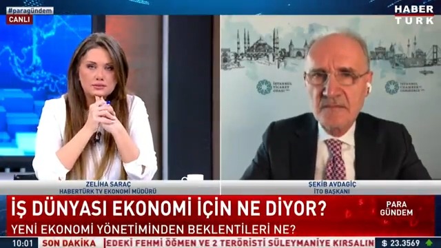 İş dünyası ekonomi için ne diyor? Yeni ekonomi yönetiminden beklentileri ne? Türkiye'nin ihracatı ne durumda? Habertürk TV Ekonomi Müdürü zelihasaraç sordu, İTO Başkanı Şekib Avdagiç yanıtladı.