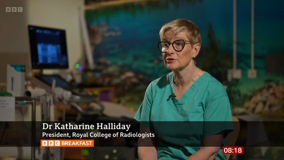 Senior doctors are warning the NHS is struggling to provide safe and effective care for all cancer patients. Dr Katharine Halliday from the Royal College of Radiologists spoke to #BBCBreakfast