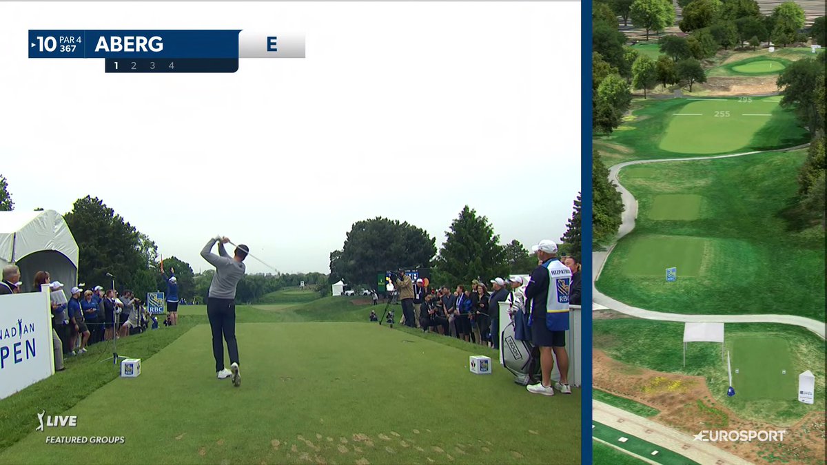 Ludvig Åbergs första utslag som medlem på touren avklarat! 🇸🇪 Följ svenskens debutrunda i Featured Groups på Canadian Open just nu på discovery+