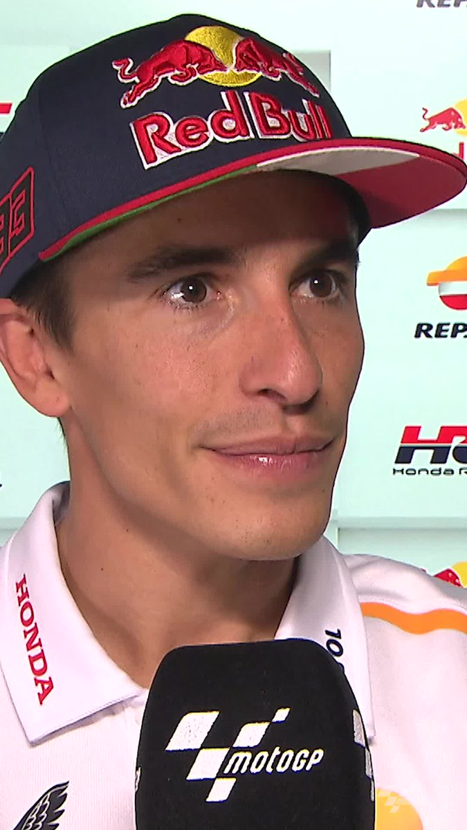 Someone broke the internet during the mini break 💥💍 A happy Marc Márquez reacts to his life updates ahead of the #ItalianGP 🇮🇹 👀 #MotoGP