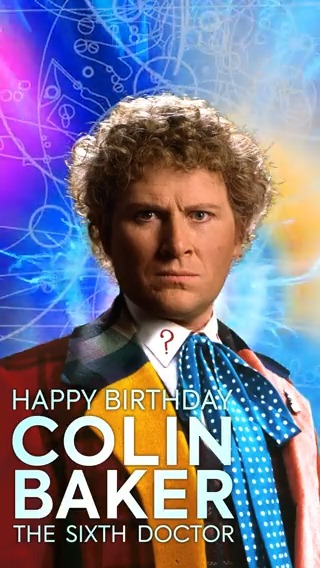 Colourful and commanding, whimsical yet wise - this Doctor is not to be underestimated! 🌈 Wishing a very happy birthday to the Sixth Doctor, Colin Baker Colin Baker 🥳
