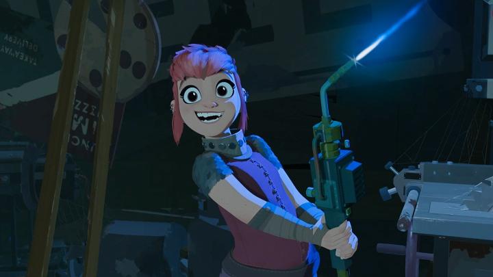 What’s a sidekick without a villain? Next week the Nimona trailer arrives but here’s a sneak peek of Nimona and Ballister, the dynamic duo in NIMONA, coming June 30