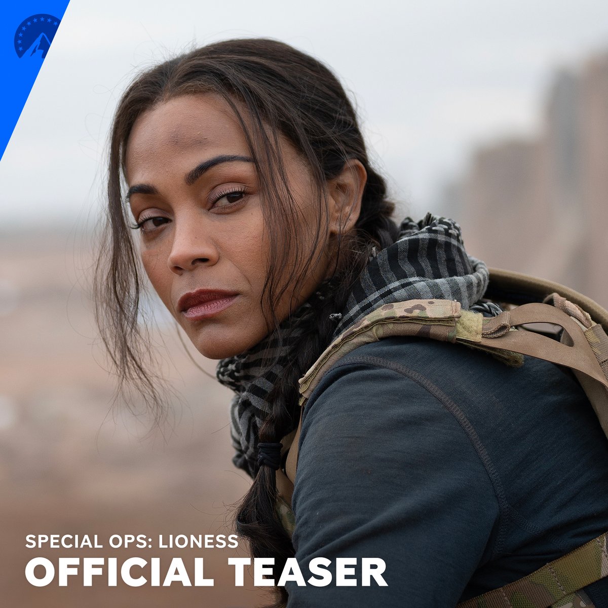 Zoe Saldaña, Laysla De Oliveira, Michael Kelly, with Morgan Freeman, and Nicole Kidman. The team is set -- will you join them? From creator Taylor Sheridan, @SpecOpsLioness premieres July 23, exclusively on #ParamountPlus. #LionessPPlus