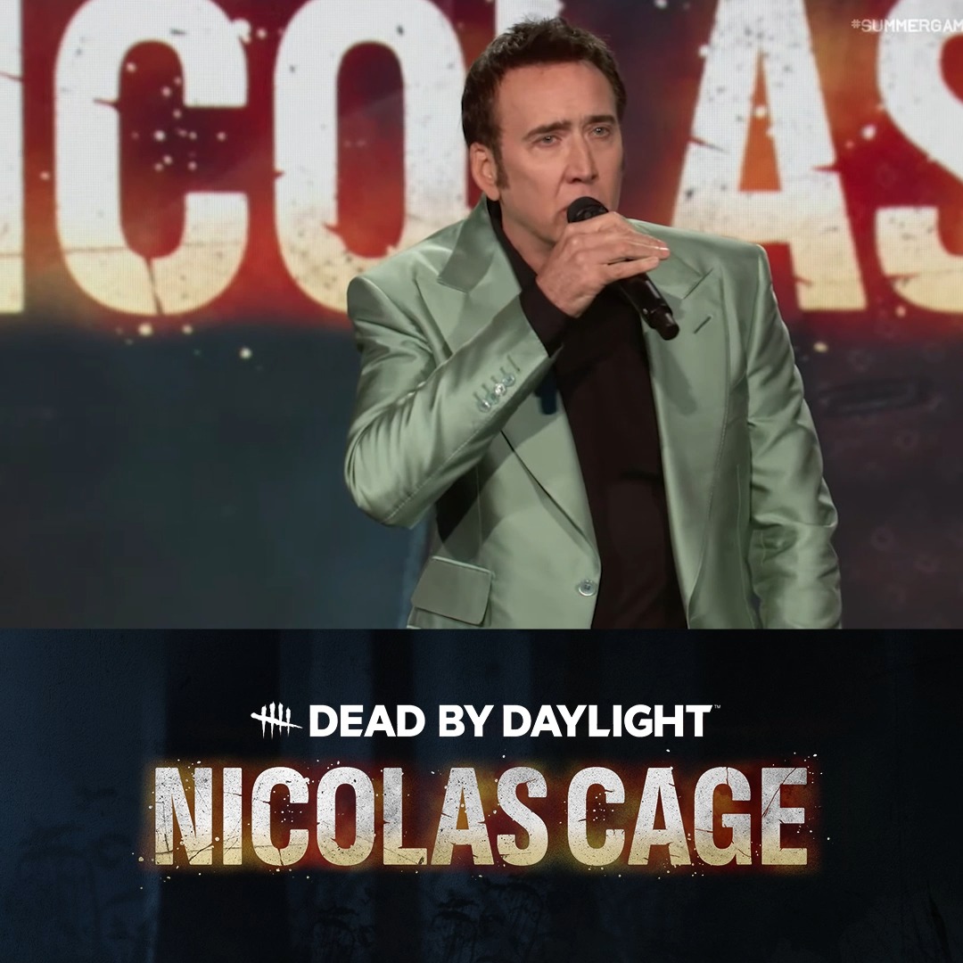 Nicolas Cage at the Summer Game Fest presenting the first official look at his appearance in Dead by Daylight? Yes please.