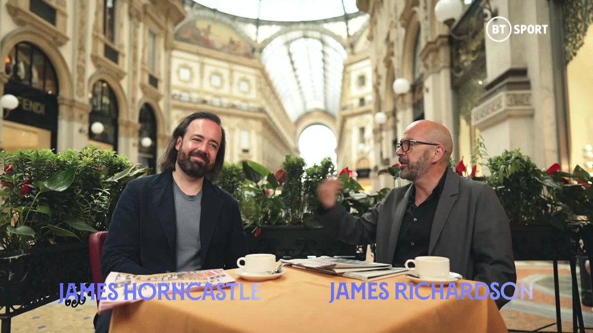 James &amp; James in Milan 🇮🇹 Ahead of this weekend’s #UCLfinal our Italian football experts james richardson and James Horncastle OSI got the view from the Inter camp. 🎙 Featuring Zanetti, Inzaghi, Martinez and more…