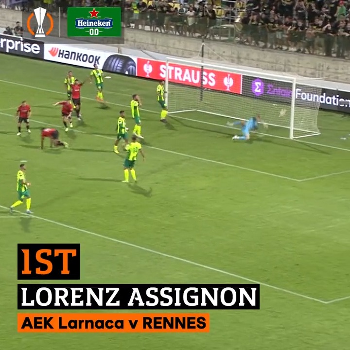 ๐
Lorenz Assignon's acrobatic finish is your #UEL Goal of the Tournament โฝ๏ธ๐ #UELGOTT || Heineken