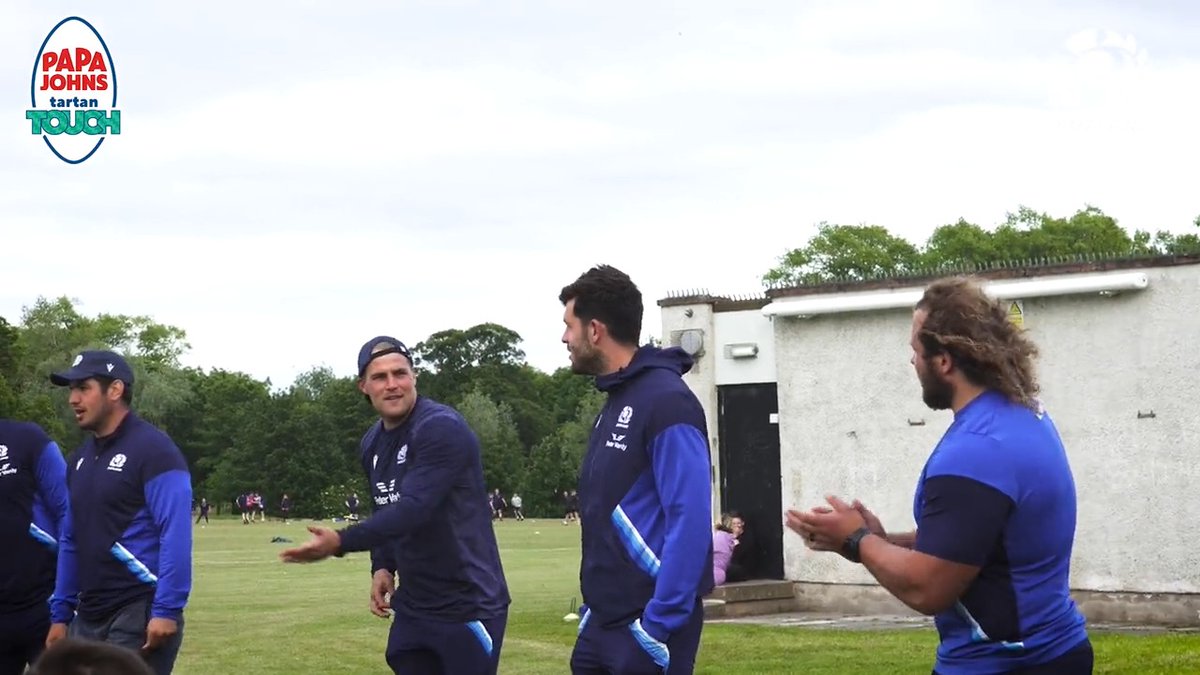 Simple, social rugby connecting to our communities 💙 We visited five Papa Johns Tartan Touch hubs with some of our Men's national team stars to experience what makes the game so special. #AsOne