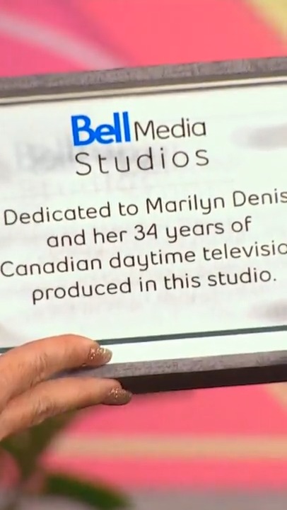 In honour of our final farewell, the studio has been dedicated to Marilyn Denis for 34 incredible years in daytime television. 👏 And if it couldn’t get any better, former The Marilyn Denis Show floor director, Kathy Adetuyi stopped by to present this honour to Marilyn. 🎉