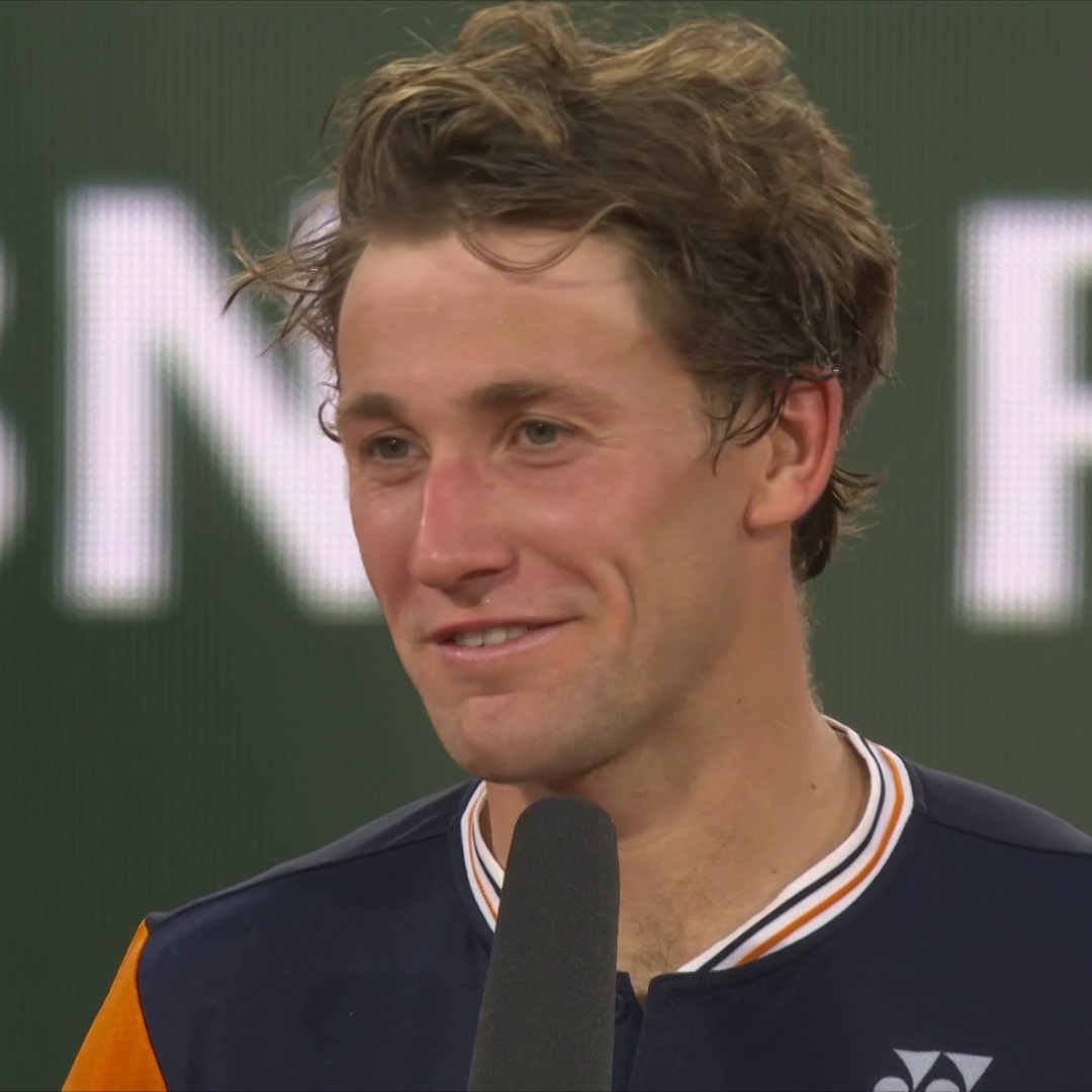 🗣 "It's going to be tough, last year was against Rafa, this year against Novak." Casper Ruud looks forward to another Roland-Garros final on Sunday! Casper Ruud | #RolandGarros