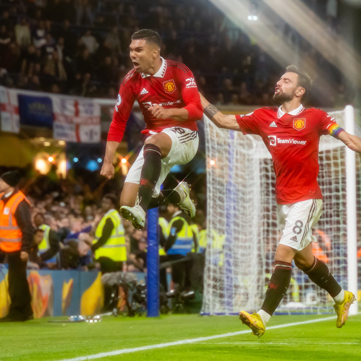 Never a better time to score your first United goal 😅🔥 #MUFC || Casemiro