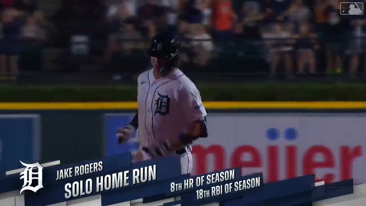 One for the money, two for the show. That's a multi-homer game for a fresh-faced Jake Rogers.