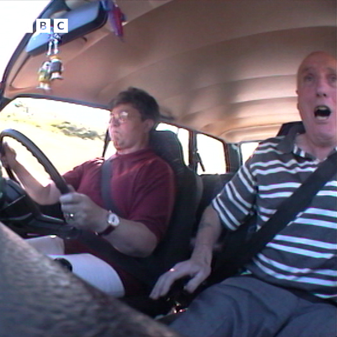 #OnThisDay 1997: The world was first introduced to Maureen, trying to pass her driving test with the help of dutiful husband Dave, in Driving School - a fly-on-the-windscreen documentary about learner drivers. Watch the whole series on BBC iPlayer.