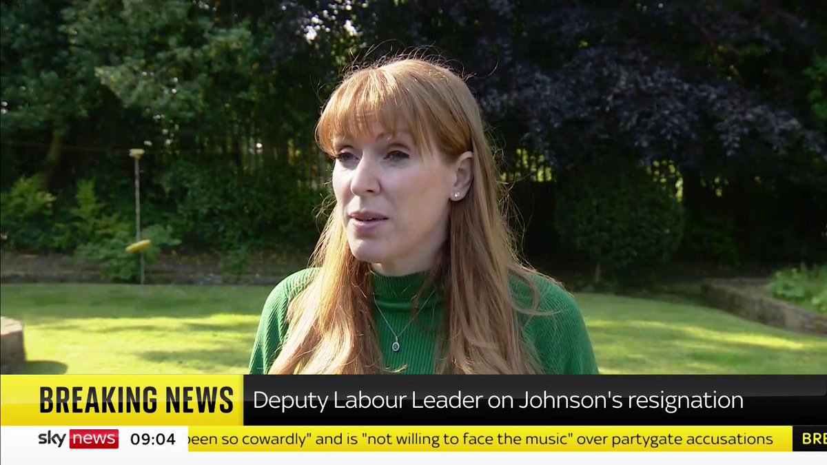 "Boris Johnson has shown himself to be a coward once more." Deputy Labour leader Angela Rayner says "good riddance" following Mr Johnson's resignation as an MP. 📺 Sky 501, Virgin 602, Freeview 233 and YouTube