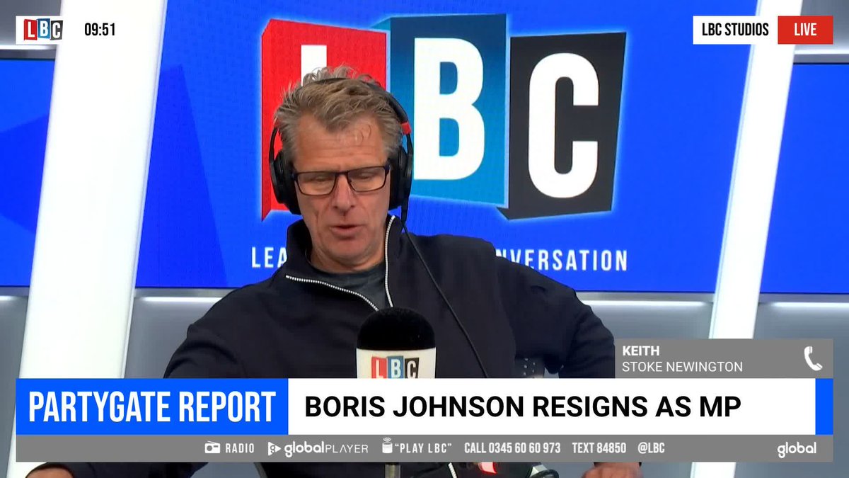 'There's no equal to Boris Johnson!' This caller tells @AndrewCastle63 the former Prime Minister is a man of 'incredible intellect and vision, which most people can't see or understand' and that he 'saved Britain'.