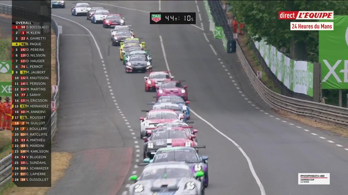 Journée exceptionnelle au Mans et on démarre par la Porsche 911 GT3 Cup, avec un hommage à Julien Fébreau, présent sur la course #24HeuresDuMans #lequipeAUTO