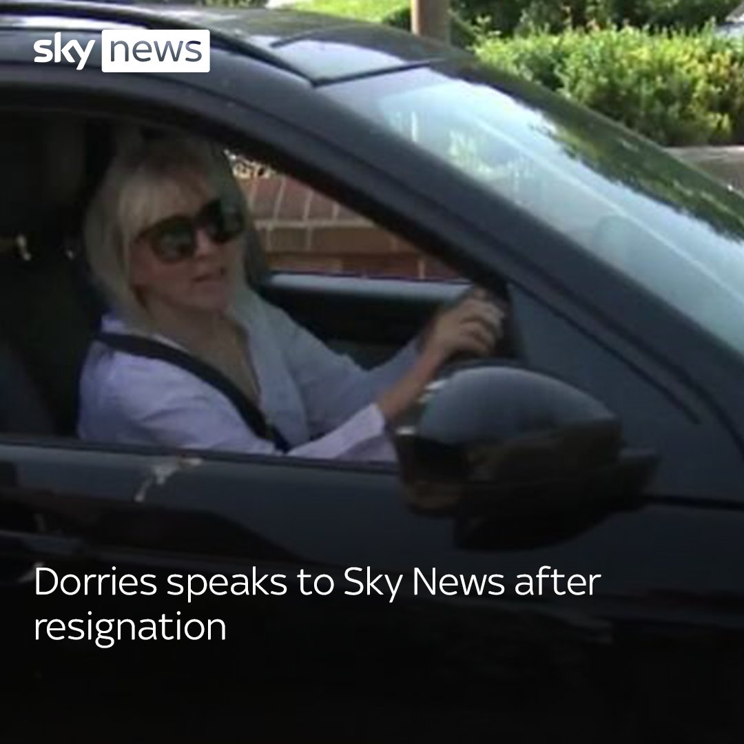 Nadine Dorries speaks to Sky News after standing down as an MP. Politics latest: