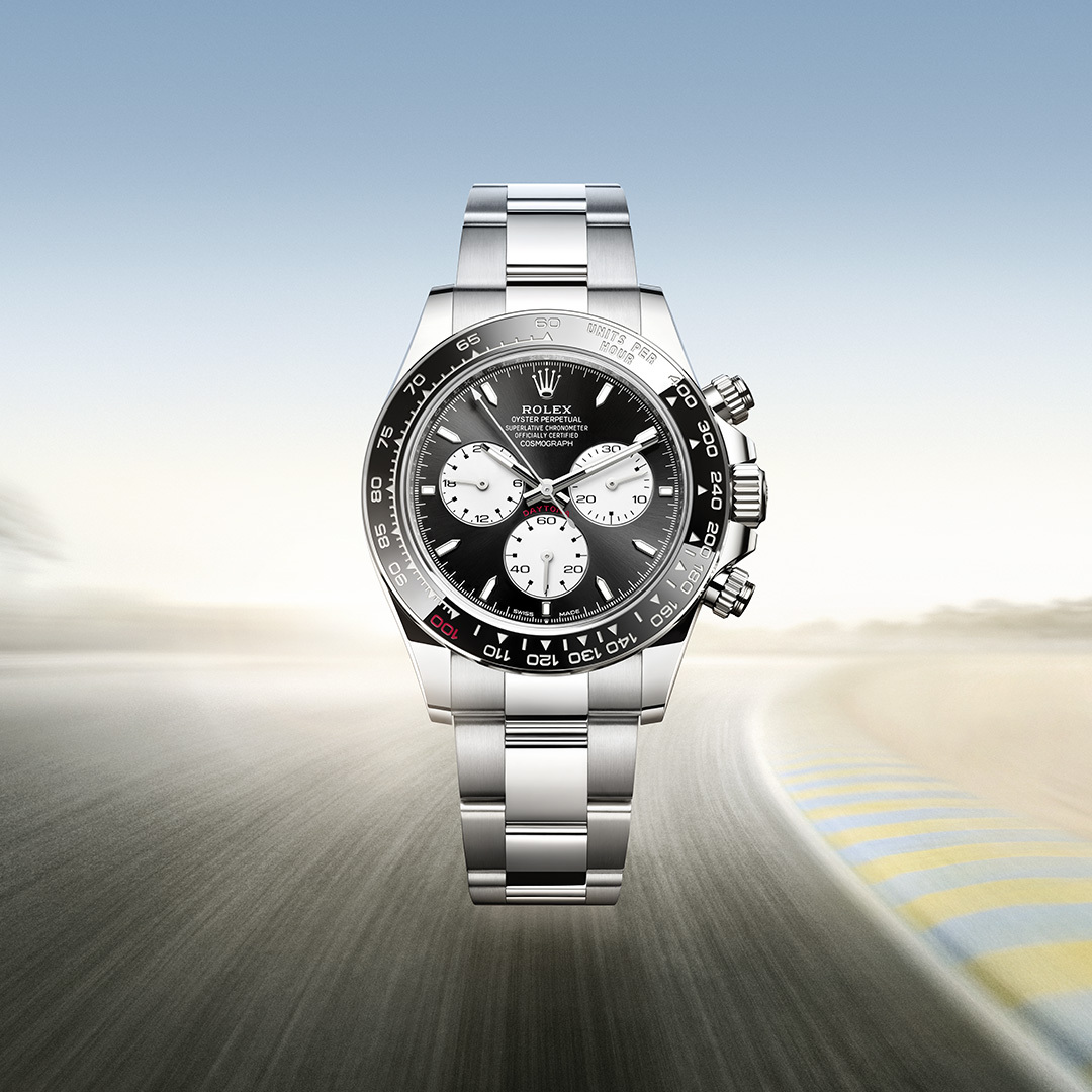 Celebrating 100 years of speed. Rolex presents a variant of the Oyster Perpetual Cosmograph Daytona created in honour of the centenary of the 24 Hours of Le Mans endurance motor race. More #CosmographDaytona #LeMans24