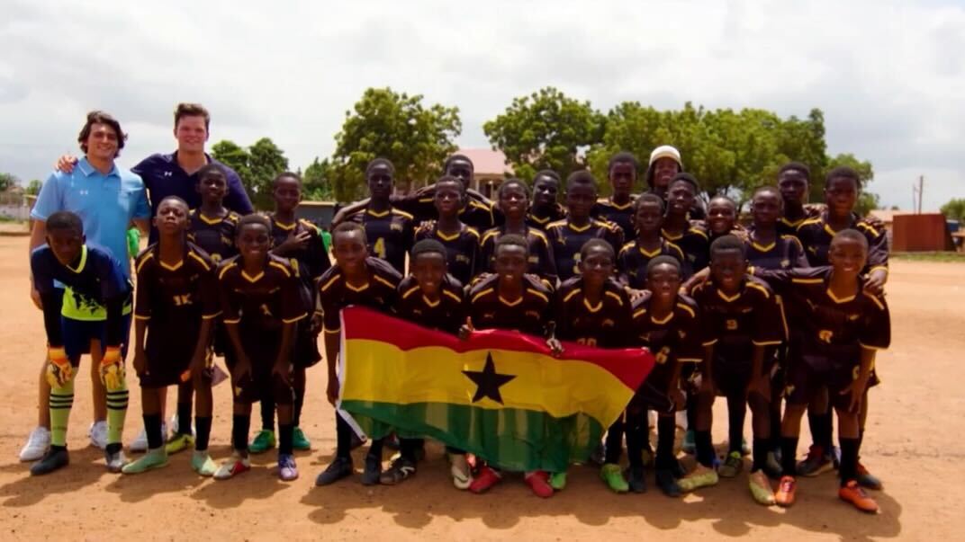 .Michigan Men's Soccer player @mleon22_ and @officialtuff_ partnered together to donate uniforms and soccer equipment back to youth teams in his village in Ghana. Tuff’s mission is to provide equal opportunity and access to uniforms, equipment and mentorship for athletes.