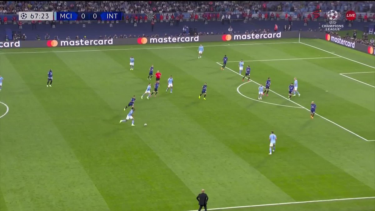 Man City's treble dreams are on! Rodri smashes home perfectly to put his side ahead, can Inter turn things around? 📺 Stream the #UCLFinal live: