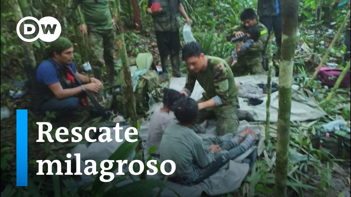 Los niños rescatados en #Colombia ya están en Bogotá. Estuvieron desaparecidos durante más de un mes. Sobrevivieron solos en la selva del #Guaviare. El parte médico indica que están en condiciones clínicas aceptables. /jr
