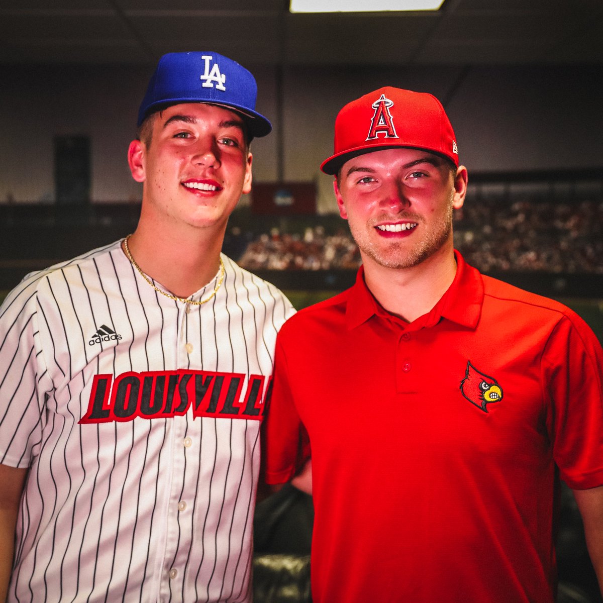 #OTD June 10, 2020 Reid Detmers (10th pick, Los Angeles Angels) &amp; @BMilled15 (29th pick, Los Angeles Dodgers) were selected in the first round of the #MLBDraft. #GoCards x Commonwealth CU