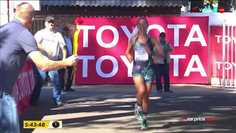 𝗚𝗘𝗥𝗗𝗔 𝗦𝗧𝗘𝗬𝗡 👑🇿🇦 Two Oceans Marathon ✅ Comrades Marathon ✅ Gerda smashes the Comrades down run record in 05:44:56! 💥 📺 Stream #Comrades2023 live: