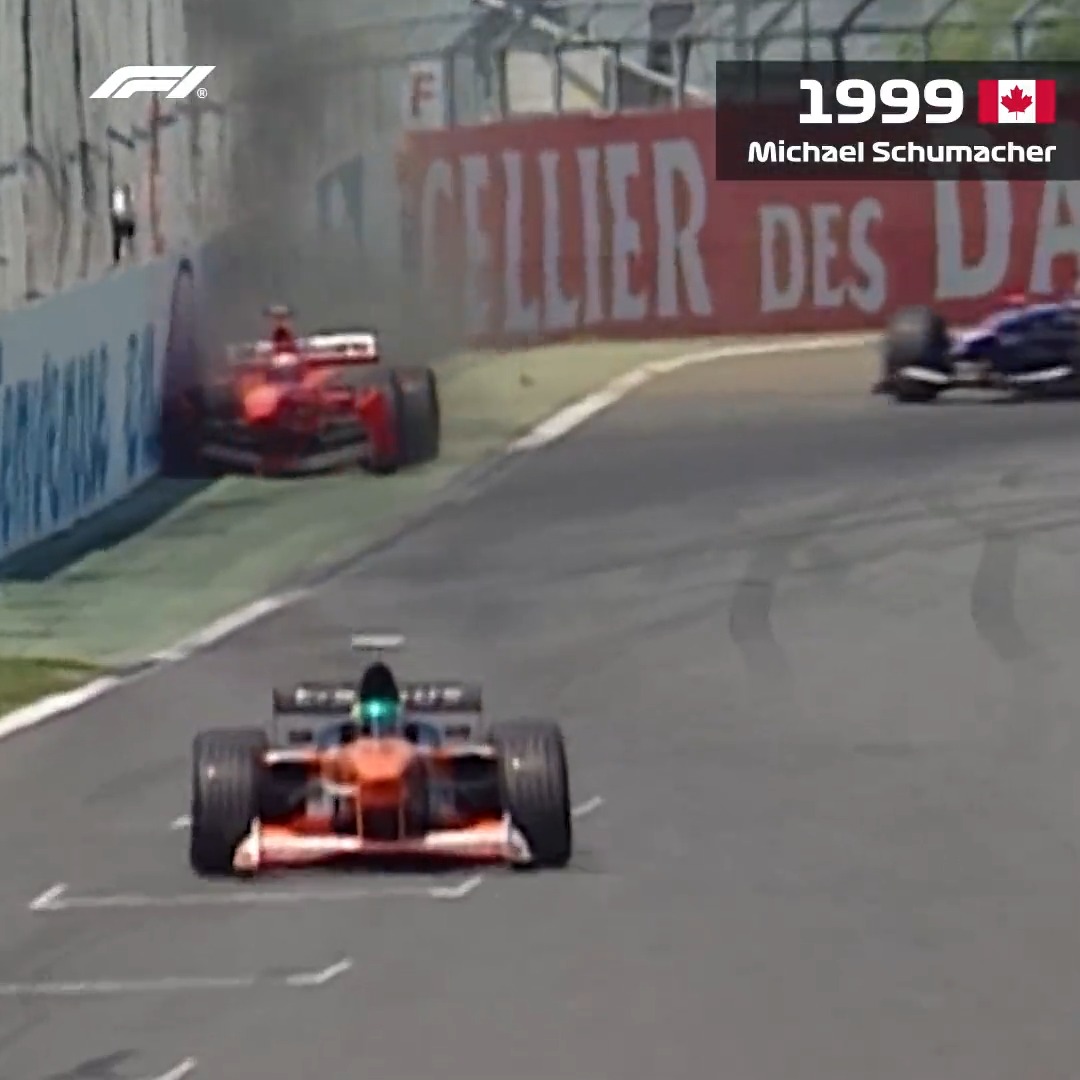 It's not called the Wall of Champions for nothing! 💥😵 #CanadianGP #F1