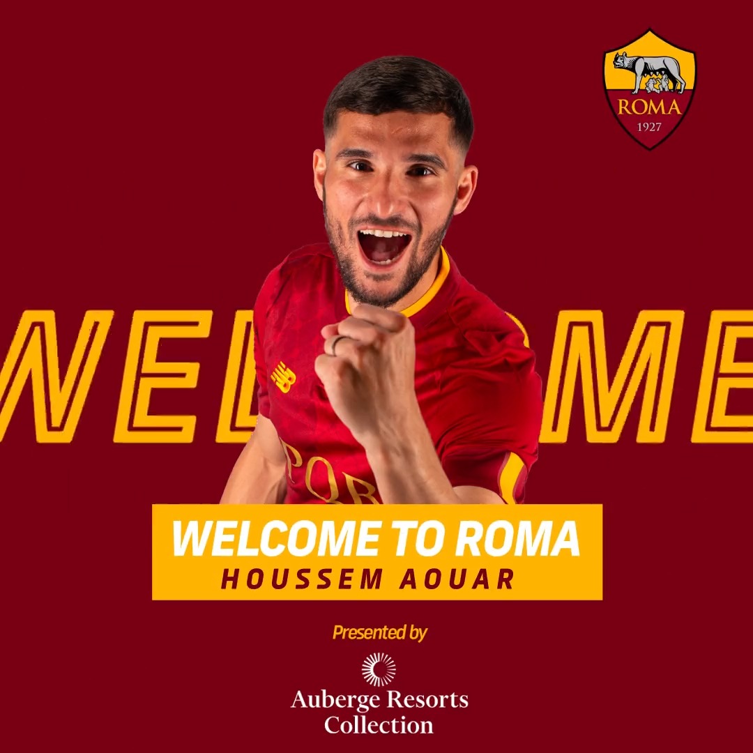 🤝 Benvenuto alla Roma, Houssem Aouar! 🇩🇿 #ASRoma