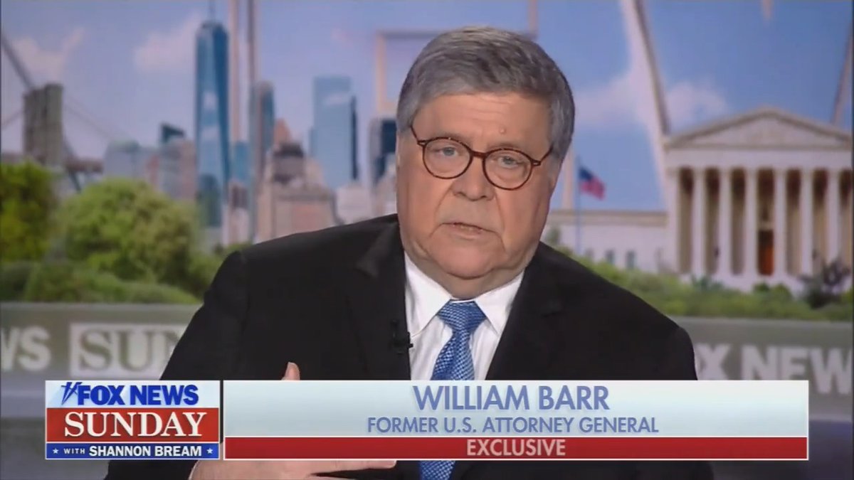 Trump's former Attorney General Bill Barr: "I think the counts under the Espionage Act ... are solid counts ... If even half of it is true, then he's toast. It's a very detailed indictment, and it's very, very damning."