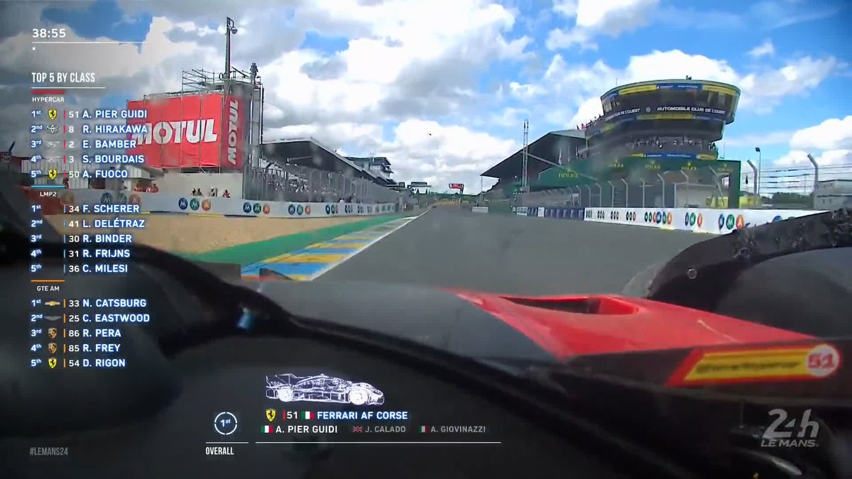 Ferrari on its way to write history at Le Mans. Ferrari Hypercar #51 #WEC #LeMans24 #LeMansCentenary