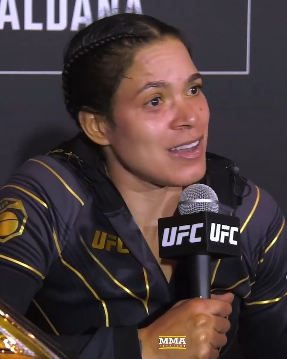 Amanda Nunes scoffs at the idea of Julianna Peña ever being champion again 😬 #UFC289 "I think [Irene] Aldana can beat her. I feel like she got lucky in that fight against me... She's not ready to be a champion."
