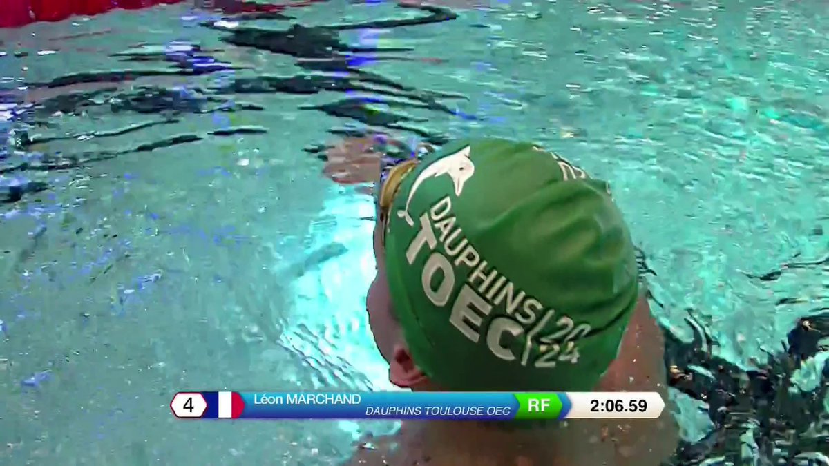 🚀 La fusée Léon Marchand ! ⏱🤯 Engagé en finale du 200m brasse des Championnats de France de natation 2023, le Toulousain bat le record de France et signe la meilleure performance mondiale de l'année.