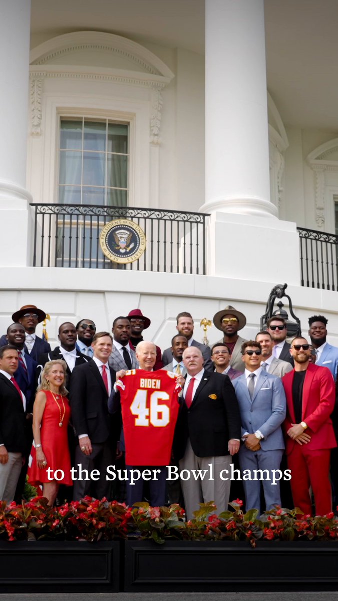 This week, we welcomed the dynastic Kansas City Chiefs to the White House. Congrats on an incredible season, guys.