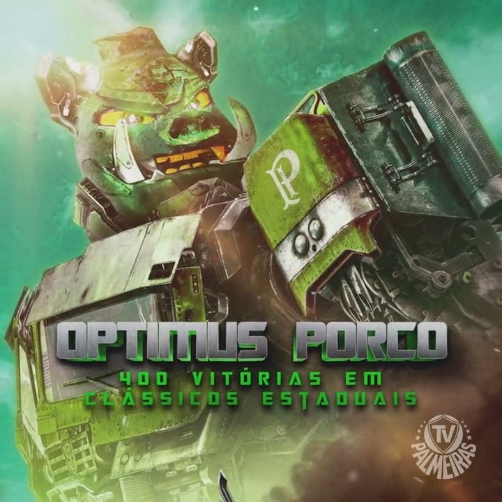É a Tropa do #OptimusPorco! E não tem jeito 🤖🤪 #AvantiPalestra #SAOxPAL #JuntosNoBrasileirão