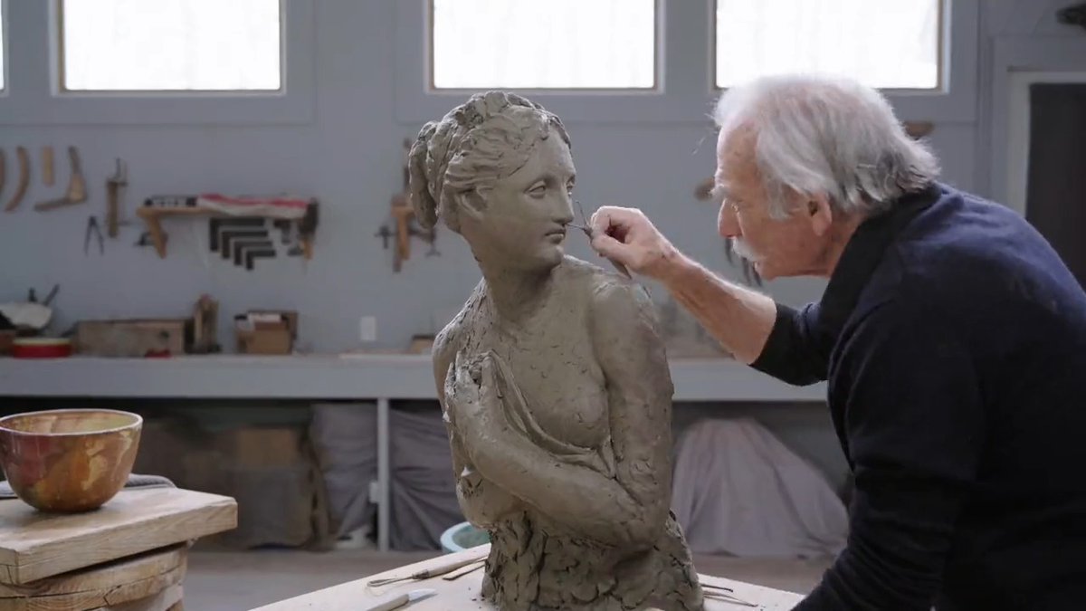 Transforming clay into immortal beauty. 🪨🫴🏽✨ #NowOpen in our West Building: “Canova: Sketching in Clay.”