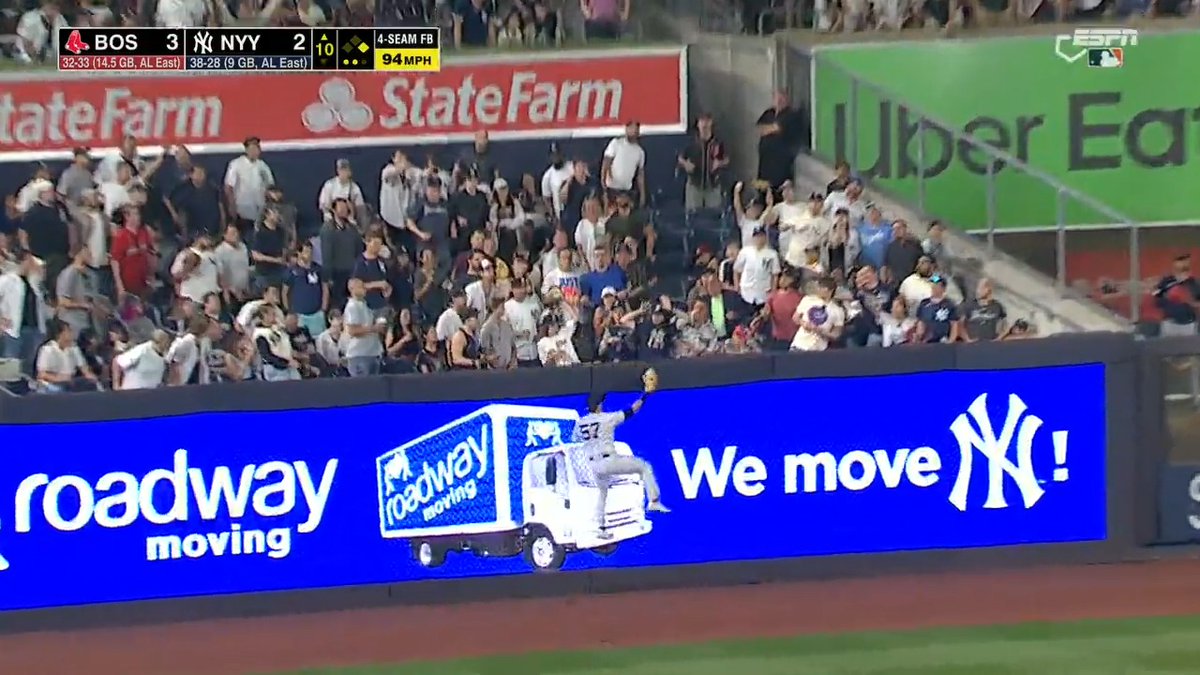 What a catch by Billy McKinney!