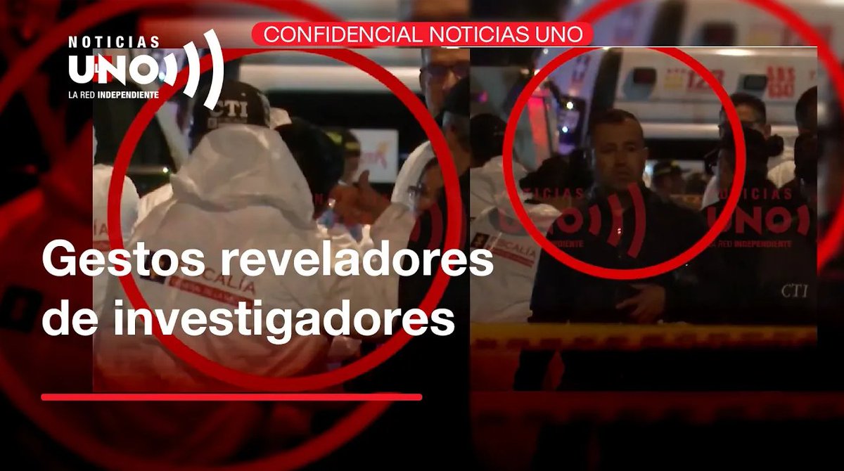 #NoticiasUno| En imágenes revisadas por Noticias Uno, se notan gestos de investigadores qué indicarían disparo en la sien. Confidencial