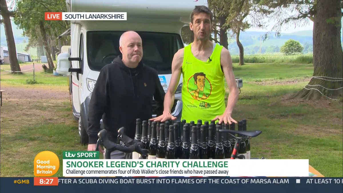 Broadcaster Rob Walker is on a mission to cycle from John O'Groats to Lands End to commemorate four of his close friends who have passed away in the last two years. Rob Walker
