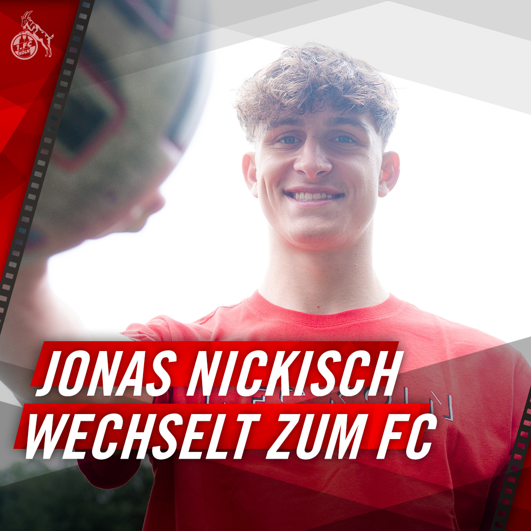 Welcome, Jonas Nickisch! 🤩 Jonas Nickisch wechselt ablösefrei von RB Leipzig zum #effzeh und unterstützt das Torwart-Team der Lizenzmannschaft. Alle Informationen gibt’s hier 👉