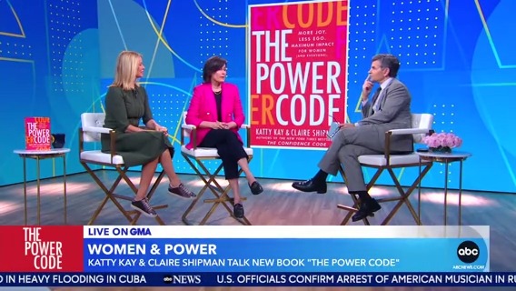 “Women, according to our research, don't seem to have such competitive view of power. We're more focused on what we can do with power … It's not power over people or things. It's power to do things.“ Authors Katty Kay &amp; Claire Shipman talk about their new book, #ThePowerCode.