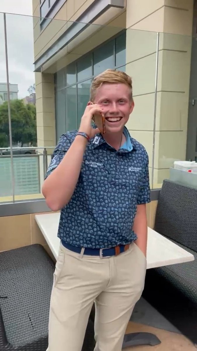 HOLY SMOKES!! The moment Maxwell Moldovan got that call that he was IN this week’s U.S. Open U.S. Open #GoBucks
