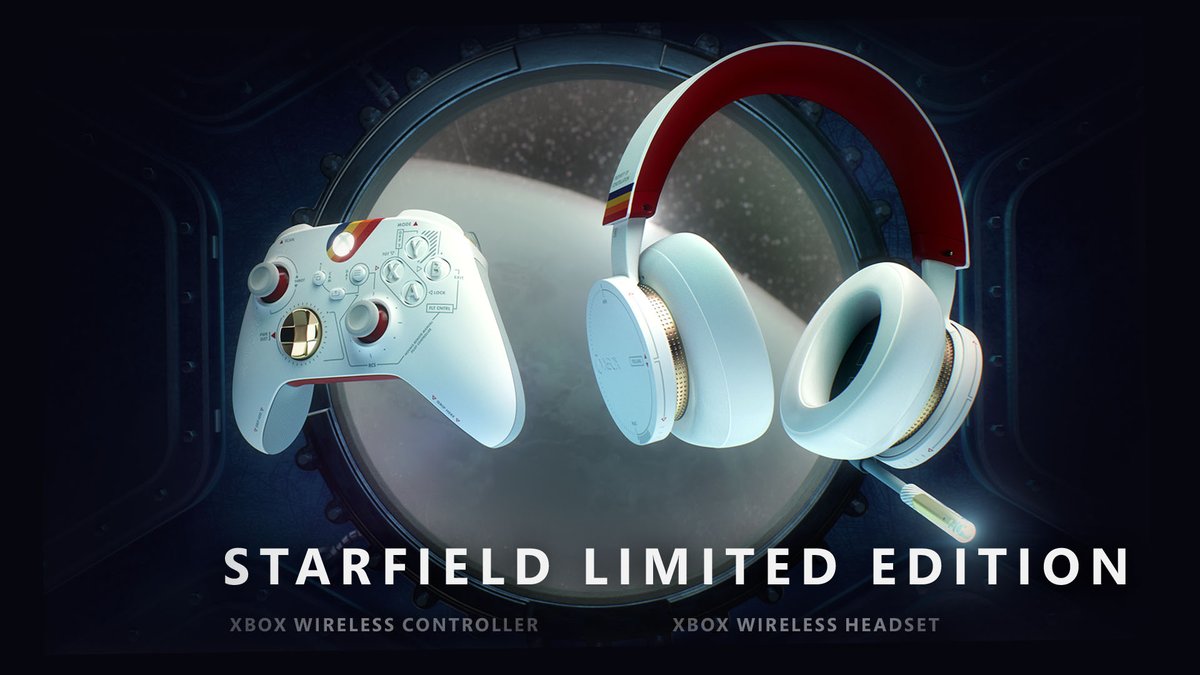 Get ready for lift off with the Starfield Limited Edition @Xbox controller and matching headset, available now! Retweet this post for a chance to win your own! We'll pick one lucky winner on June 19. Rules: